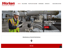 Tablet Screenshot of morken.com.ar